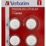 Verbatim 49532 Lithium baterijos CR2025 3V (4 vnt pakuotėje)
