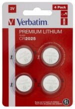 Verbatim 49532 Lithium baterijos CR2025 3V (4 vnt pakuotėje)