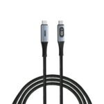 Verbatim 31848 Sync & Charge Kabelis USB-C į USB-C 100W 480Mbps 120cm, Power Display, Pilka/Juoda