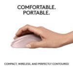 Logitech M240 Silent Belaidė pelė, Bluetooth, Rose - Image 5