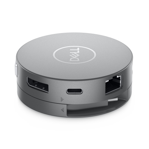 88660801_6994769041_1 Dell DA310 7-in-1 USB-C Jungčių stotelė, Silver - Image 1