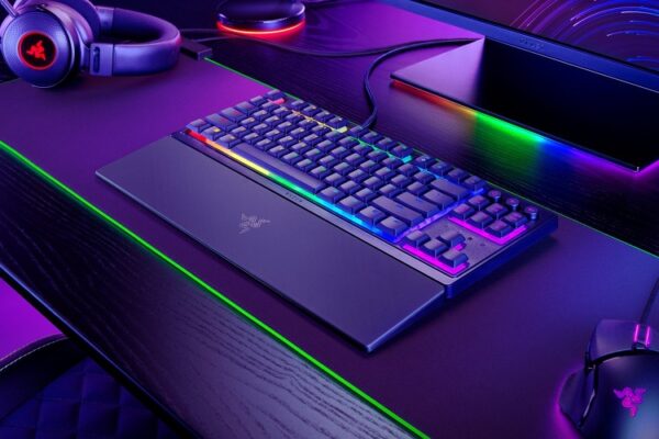 Razer Ornata V3 Tenkeyless Laidinė žaidimų klaviatūra, Low-profile, RGB LED, USB QWERTY, US, Juoda - Image 5