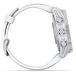 Garmin Fenix 8 Išmanusis laikrodis 43 mm AMOLED Silver with Whitestone silicone band - Image 2