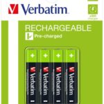 Verbatim 49514 Įkraunamos baterijos NiMH AAA HR03 950mAh (4 vnt pakuotėje)