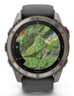 Garmin Fenix 8 Pro Išmanusis laikrodis 51 mm AMOLED Sapphire, Titanium, Graphite/Black silicone band - Image 6