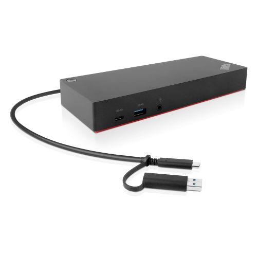 99aa37f9_6ca4_4afb_83dd_7cdd0febf76c Lenovo ThinkPad 40AF0135EU Hybrid USB-C/USB-A Jungčių stotelė, Laidinė, Juoda - Image 1