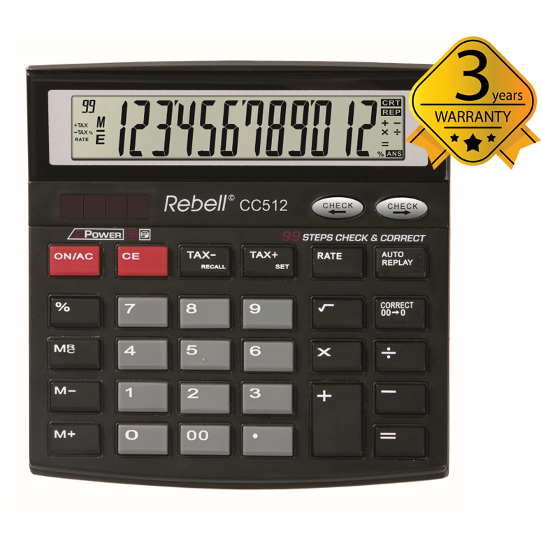 Calculator_Desktop_Rebell_CC512_1 Skaičiuotuvas stalinis Rebell CC512 - Image 1