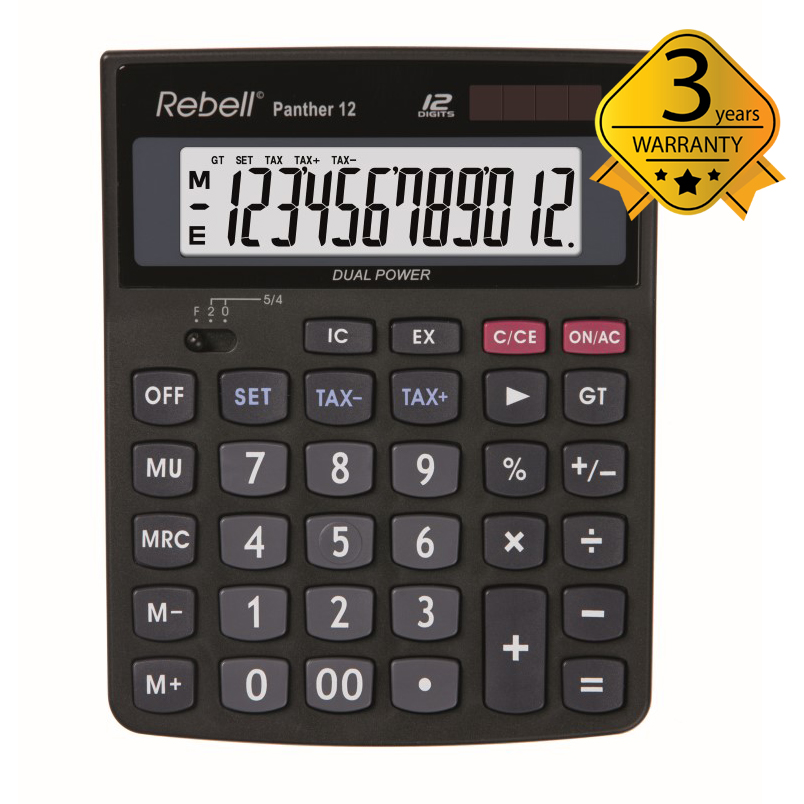 Calculator_Desktop_Rebell_PANTHER_12_1 Skaičiuotuvas stalinis Rebell PANTHER 12 - Image 1