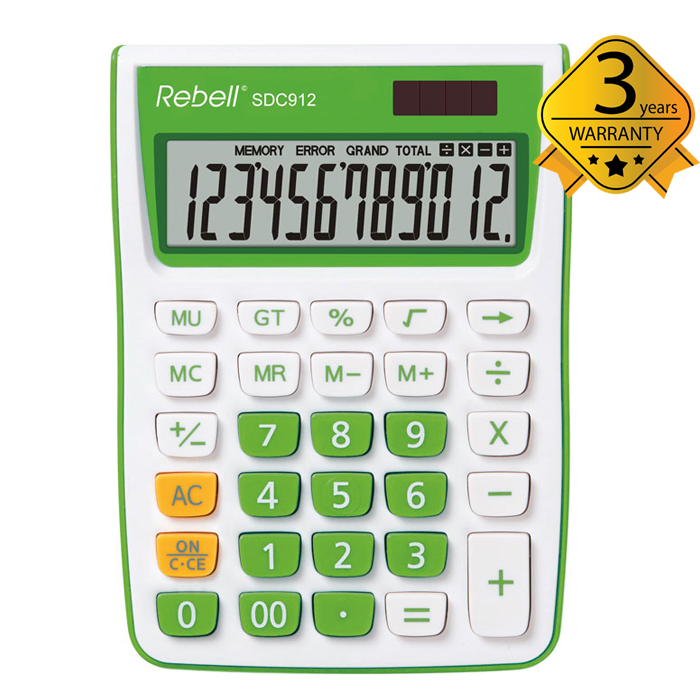 Calculator_Semi_Desktop_Rebell_SDC912GR_1 Skaičiuotuvas mažas stalinis Rebell SDC912GR - Image 1