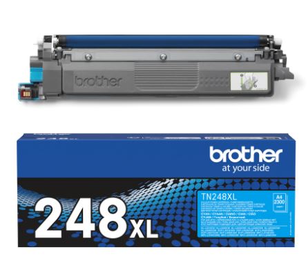 Cartridge_Brother_TN_248XL_CY_2300p_OEM Kasetė Brother TN-248XL CY 2300psl OEM - Image 1