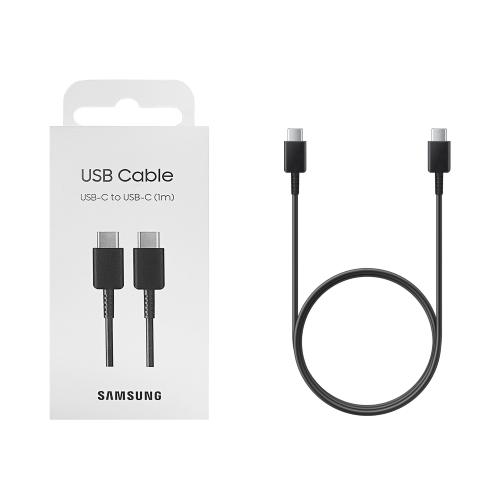 Charger_cable_Samsung_EP_DA705BBEGWW_USB_C_to_USB_C_1m_BK Įkroviklio laidas Samsung EP-DA705BBEGWW USB-C to USB-C 1m BK - Image 1