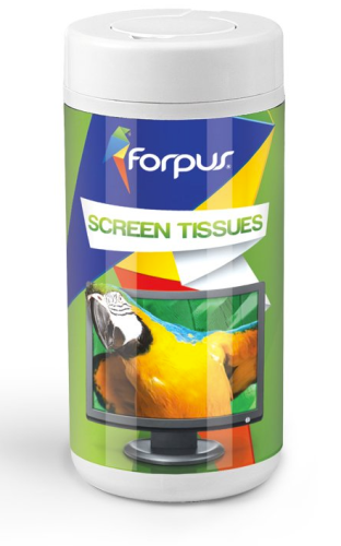 IW8G3N1rrJL7dnTI9b1JsbGS00bUrnyzElGdHDyw Drėgnos servetėlės ekranų valymui Forpus, (50 vnt.) - Image 1