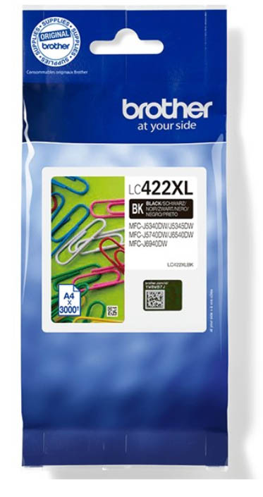 Ink_Cartridge_Brother_LC422XL_BK_OEM Kasetė Brother LC422XL BK 3K OEM - Image 1