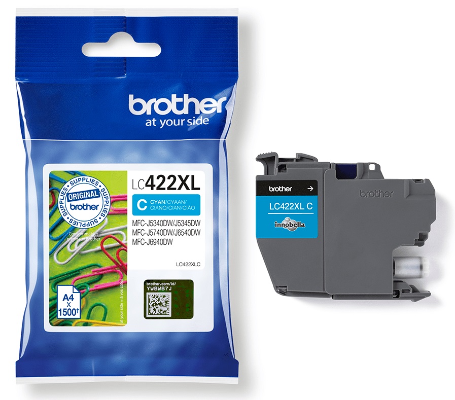 Ink_Cartridge_Brother_LC422XL_CY_OEM Kasetė Brother LC422XL CY 1.5K OEM - Image 1