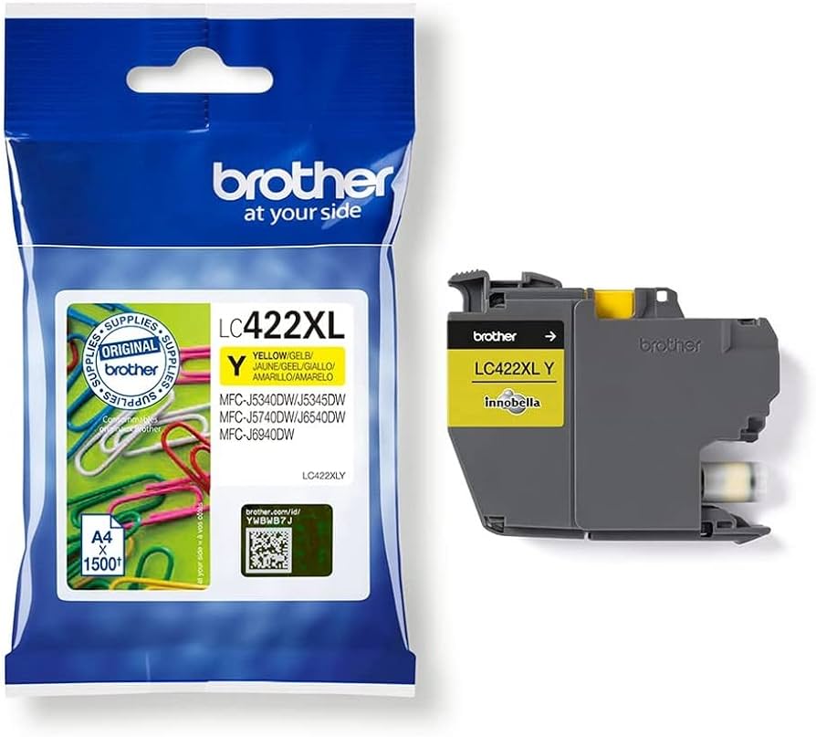 Ink_Cartridge_Brother_LC422XL_YL_OEM Kasetė Brother LC422XL YL 1.5K OEM - Image 1