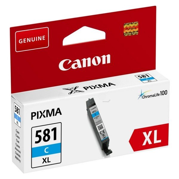 Ink_Cartridge_Canon_CLI581_XL_2049C001_CY_OEM Kasetė Canon CLI-581XL CY 515psl OEM - Image 1