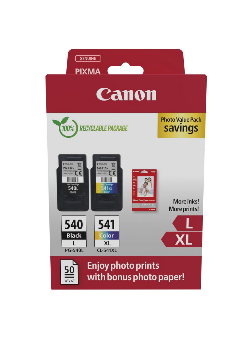 Ink_Cartridge_Canon_PG540L_CL541XL_5224B012_OEM Kasetė Canon PG-540L/CL-541XL (5224B012) CMYK OEM - Image 1