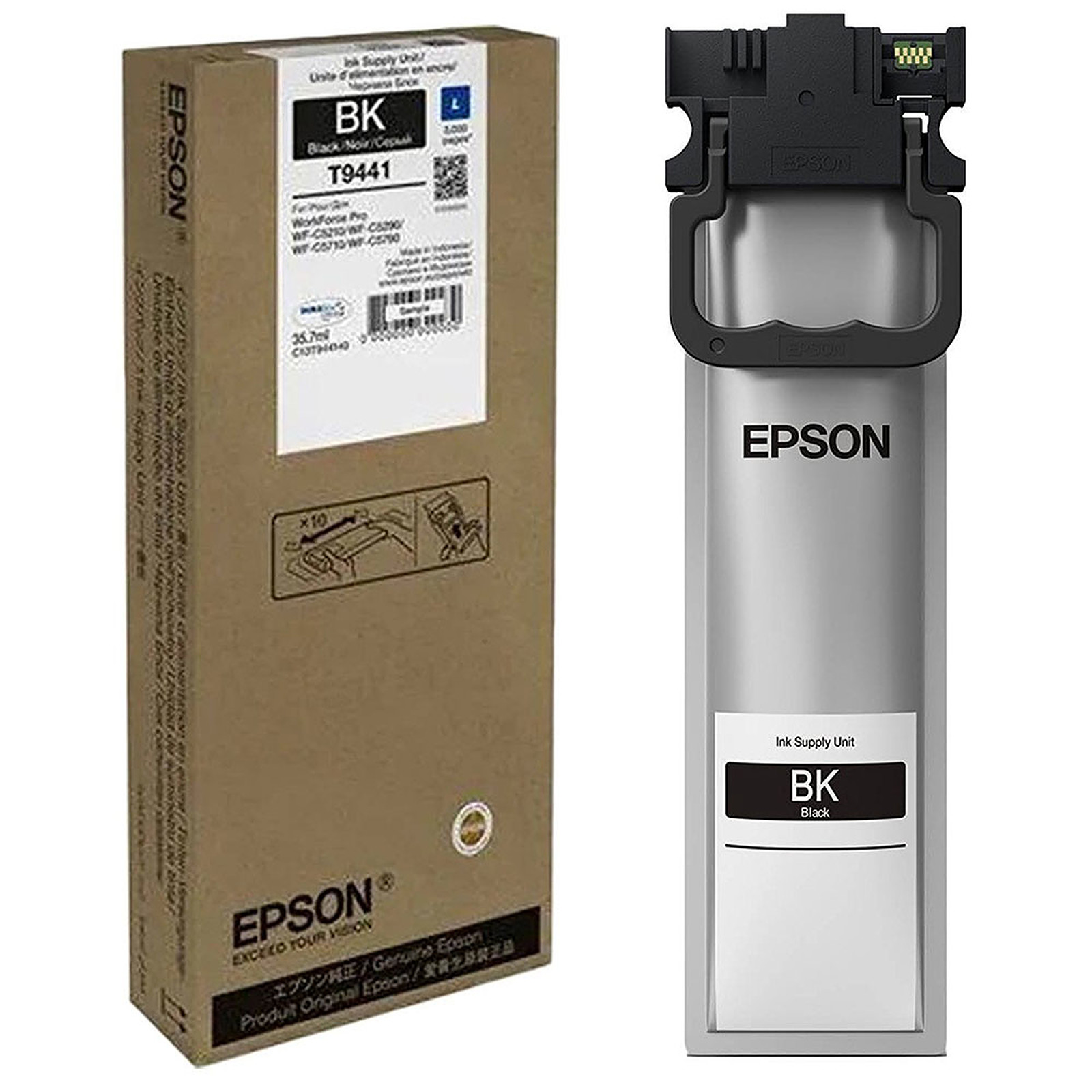 Ink_Cartridge_EPSON_T9441_C13T944140_BK_OEM Kasetė Epson T9441 (C13T944140) BK 3Kpsl OEM - Image 1