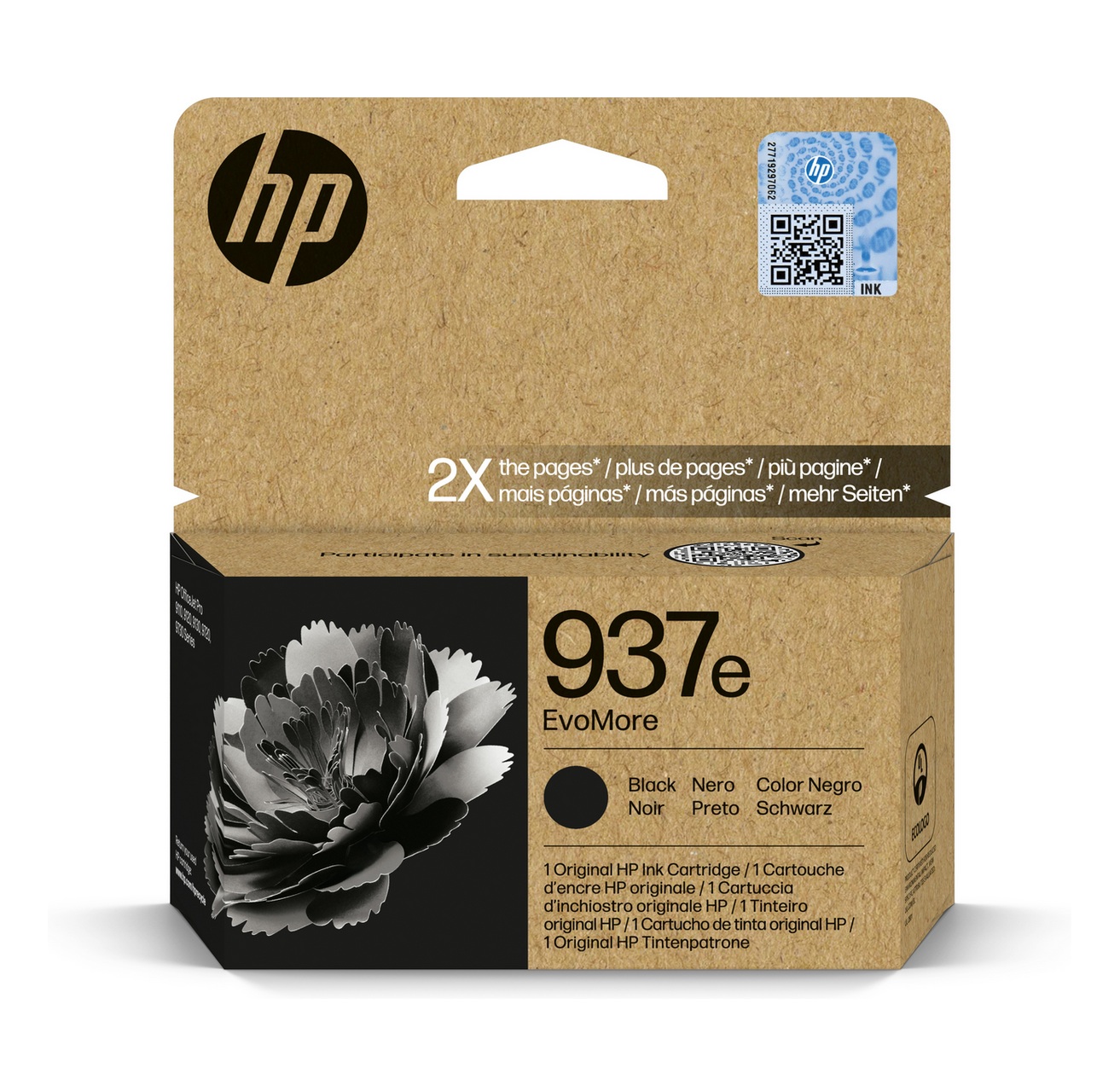 Ink_Cartridge_HP_Ink_No937E_4S6W9NE_BK_OEM Kasetė HP Ink No.937E (4S6W9NE) BK 2500psl OEM - Image 1