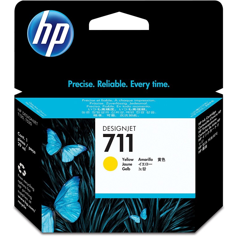 Ink_Cartridge_HP_No_711_CZ132A_YL_29ml_OEM Kasetė HP No.711 (CZ132A) YL 29ml OEM - Image 1