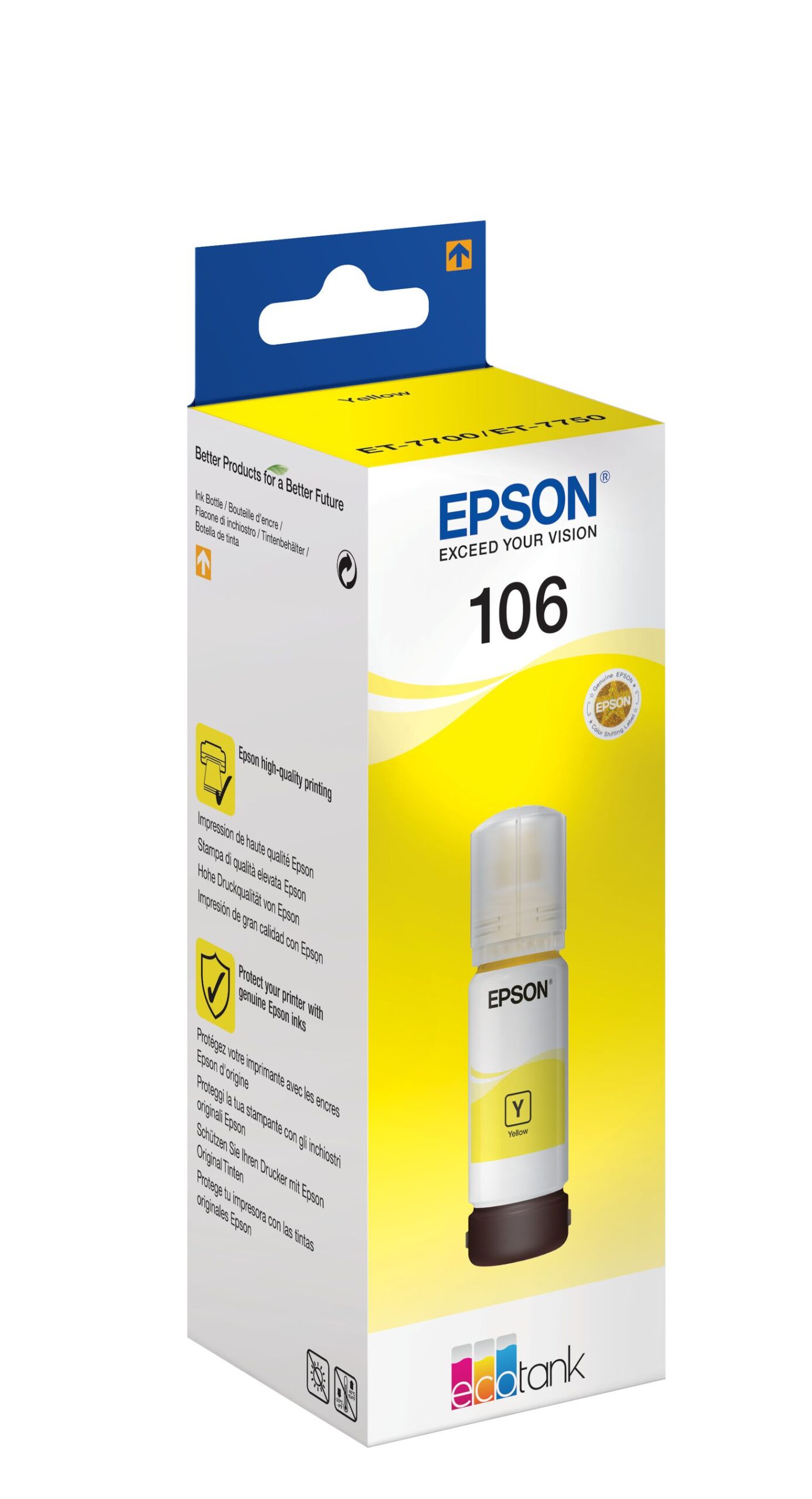 Ink_Epson_106_C13T00R440_YL_OEM Ink Epson 106 (C13T00R440) YL 5K OEM - Image 1