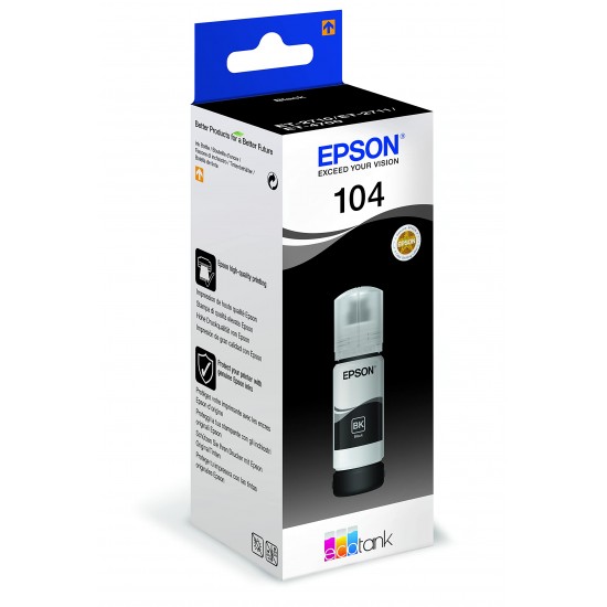 Ink_Epson_T104_C13T00P140_BK_OEM Ink Epson T104 (C13T00P140) BK 65ml OEM - Image 1
