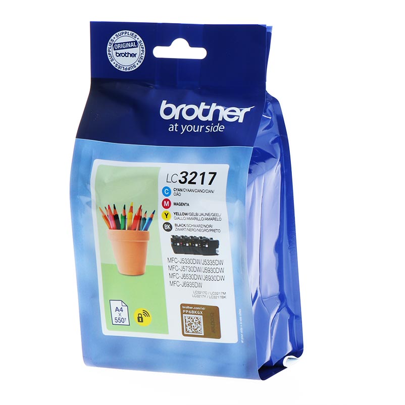 Ink_cartridge_Brother_LC3217VALDR_CMYK_OEM Kasetė Brother LC3217VALDR CMYK multipack OEM - Image 1