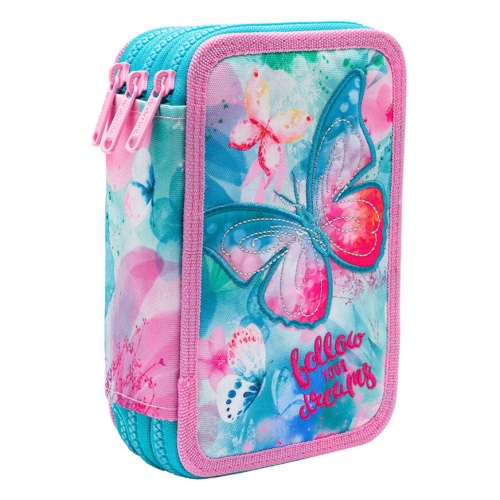 KL94pw2P2KmC7xEwDpWs5LIm1ivAVUZIuUZ5C7qO Forminis trijų skyrių penalas su priedais CoolPack Jumper 3 DREAMS - Image 1