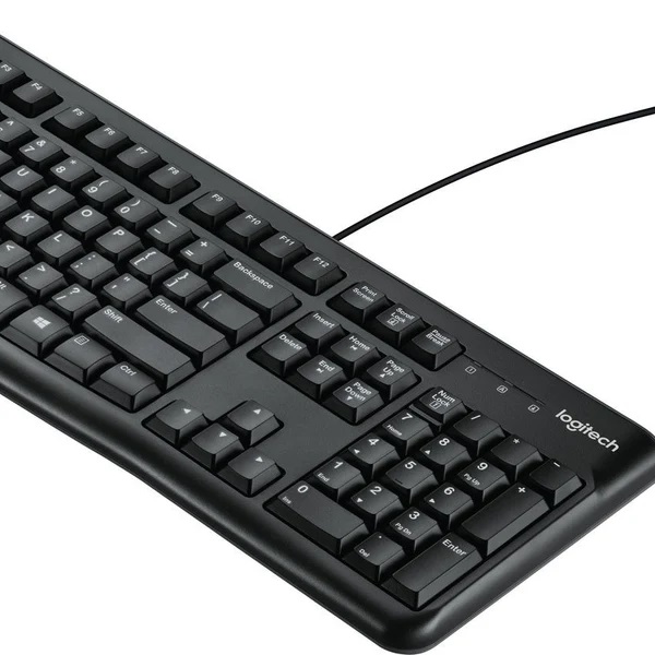 Keyboard_Logitech_K120_wired_USB_BK Klaviatūra Logitech K120 (US) laidinė USB BK - Image 1