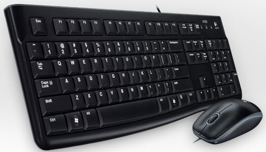 Keyboard_and_mouse_Logitech_MK120_wired_USB_BK Klaviatūra ir pelė Logitech MK120 (US) laidinė USB BK - Image 1