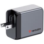 Verbatim 32201 GaN Įkroviklis 65W 3-Port, USB-A/USB-C, EU/UK/US Plug, Pilka/Juoda - Image 7