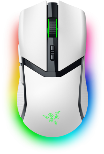 M3aUkFANpdMLkslUaCrYVmvxAICwH9e6lTaOPkhw Razer Cobra Pro Belaidė žaidimų pelė RF Wireless + Bluetooth + USB-C, 30000 DPI, Balta - Image 1