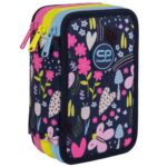 Forminis trijų skyrių penalas su priedais CoolPack Jumper 3 IN THE GARDEN