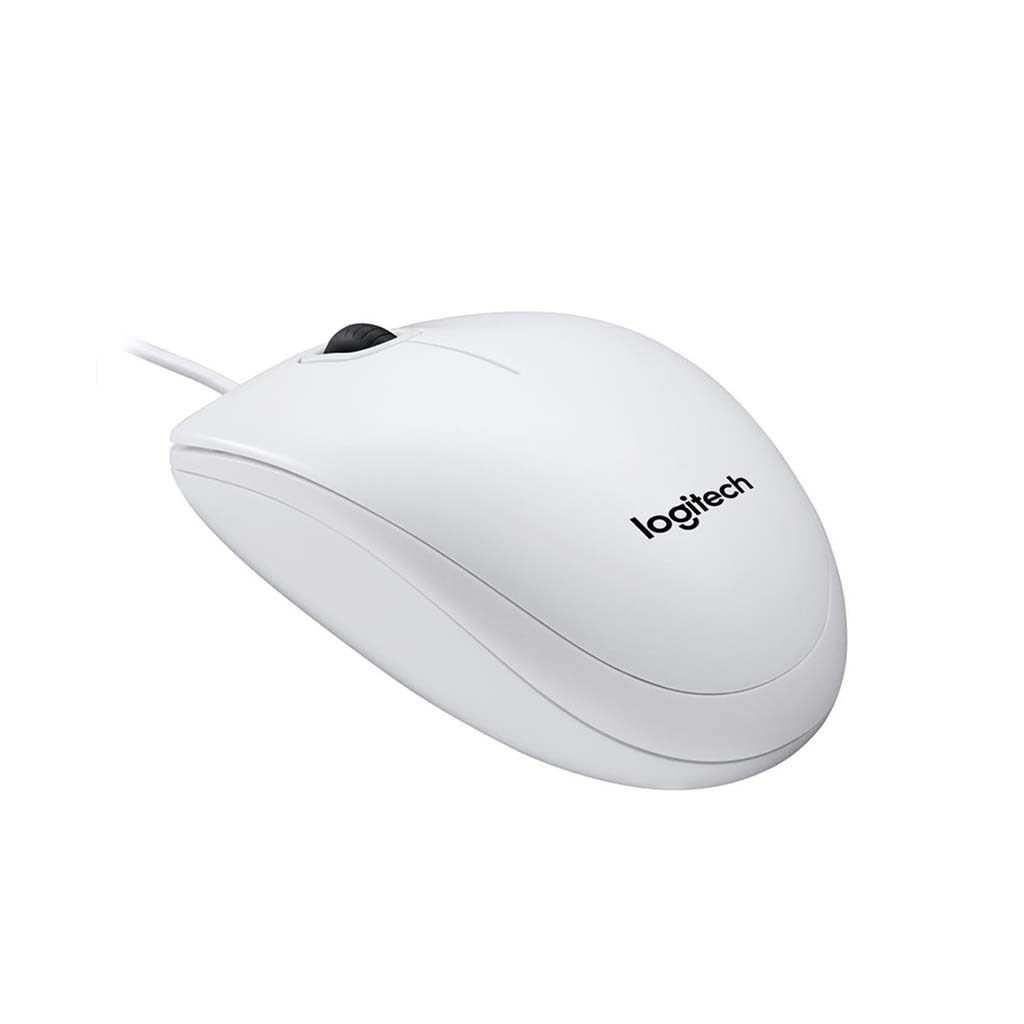 Mouse_Logitech_B100_wired_USB_WH Pelė Logitech B100 laidinė USB WH - Image 1