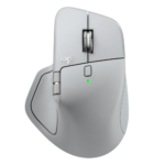 Logitech MX Master 4 Belaidė pelė RF Wireless + Bluetooth, 8000 DPI, Pale Grey