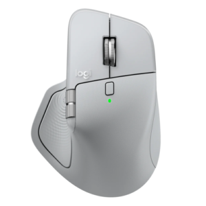 Logitech MX Master 4 Belaidė pelė RF Wireless + Bluetooth, 8000 DPI, Pale Grey