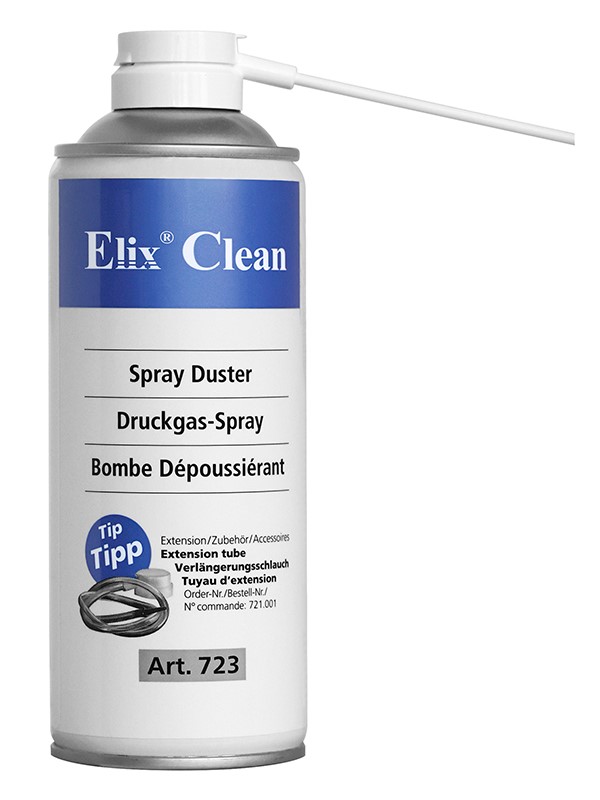Spray_Duster_ELIX_CLEAN_non_flammable Suspaustas oras ELIX CLEAN - Nedegus (SprayDuster) 400ml - Image 1