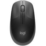 Logitech M190 Full-Size Belaidė pelė, RF Wireless, 1000 DPI, Charcoal
