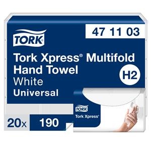 VsKVtcl5rnXtzAxn2YQQ8XzNFQQzMi4BQi9ted4u Lapelinis rankšluostinis popierius Tork Xpress Multifold Universal H2 2sl., 23,4 x 21,3 cm (20 vnt.) - Image 1