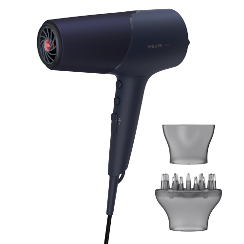 a92dc357-d9e1-474d-b1f4-dde390afd605 Philips 5000 Series ThermoShield BHD510/00 Plaukų džiovintuvas 2300 W, Mėlyna - Image 1
