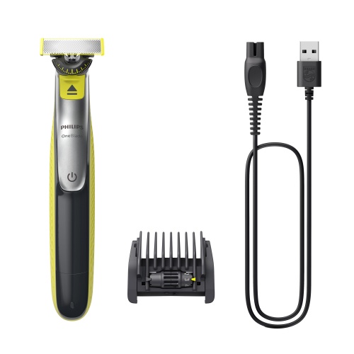 a9af4fea-7155-42f3-b56e-de243c863d5e Philips OneBlade 360 QP2734/23 Plaukų skustuvas / kirpimo mašinėlė, Pilka/Žalia - Image 1