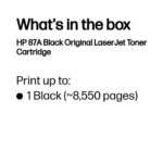 HP 87A (CF287A) Lazerinė kasetė, Juoda - Image 4