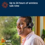 Poly Voyager 4320 MS Teams Belaidės ausinės, Bluetooth, USB-A, +BT700 dongle, Juoda - Image 17