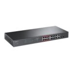 TP-Link TL-SL1218MP 16-Port 10/100Mbps + 2-Port Gigabit Unmanaged PoE Šakotuvas - Image 3