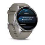 Garmin Venu 4 Išmanusis laikrodis 45 mm Silver / Silver Gray Silicone Band - Image 3