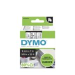 Dymo 40910 (S0720670) D1 Etikečių juostelė 9mm x 7m, Black on Clear - Image 2