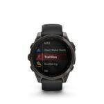 Garmin Fenix 8 Išmanusis laikrodis 47 mm AMOLED Sapphire,Carbon grey DLC,Black/Pebble grey sil. band - Image 3