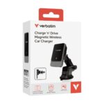 Verbatim 31862 Charge 'n' Qi Drive Magnetinis belaidis automobilinis įkroviklis, RGB, Pilka/Juoda - Image 2