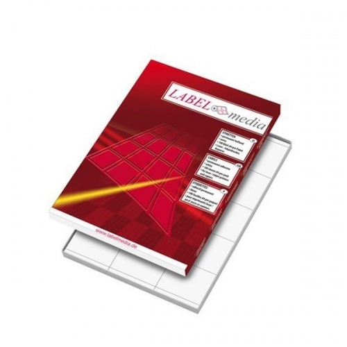 bla Lipnios etiketės LabelMedia, A4, baltos, 105x74 mm, baltos, (8) (100) - Image 1