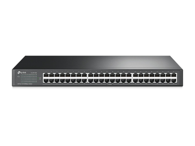 c1TAO53JopyhtAXswISeRW3TcqmU0bx73HgXWE3J TP-Link TL-SF1048 48-Port 10/100Mbps Rackmount Šakotuvas - Image 1